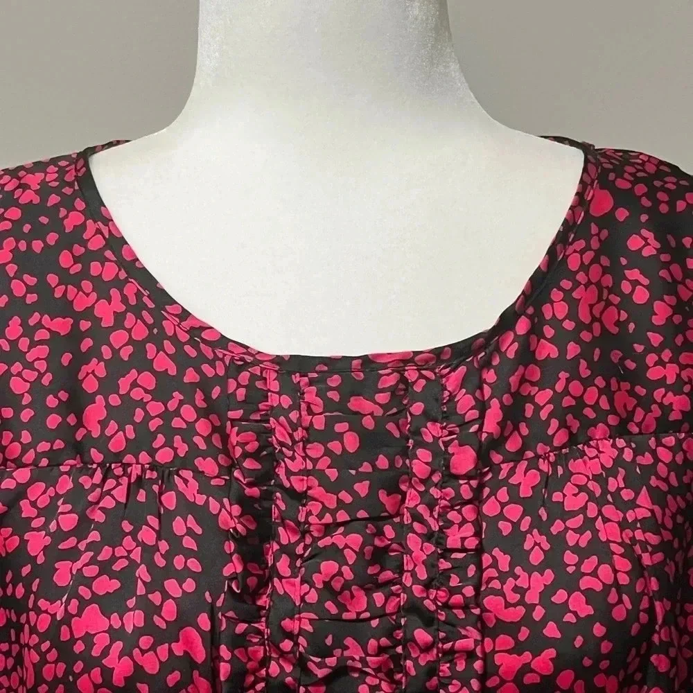 Jacob Sleeveless Ruffled  Pleats Pattern Blouse - Picture 3 of 16